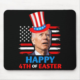 Joe Biden Funn 4th Of July Happy 4th Of Easter Con Mouse Pad