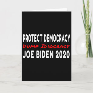 Joe Biden Funny Anti Donald Trump Items Hindsight  Card