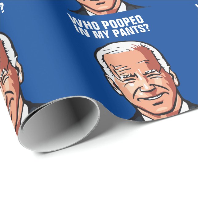 JOE BIDEN FUNNY BIRTHDAY WRAPPING PAPER (Roll Corner)