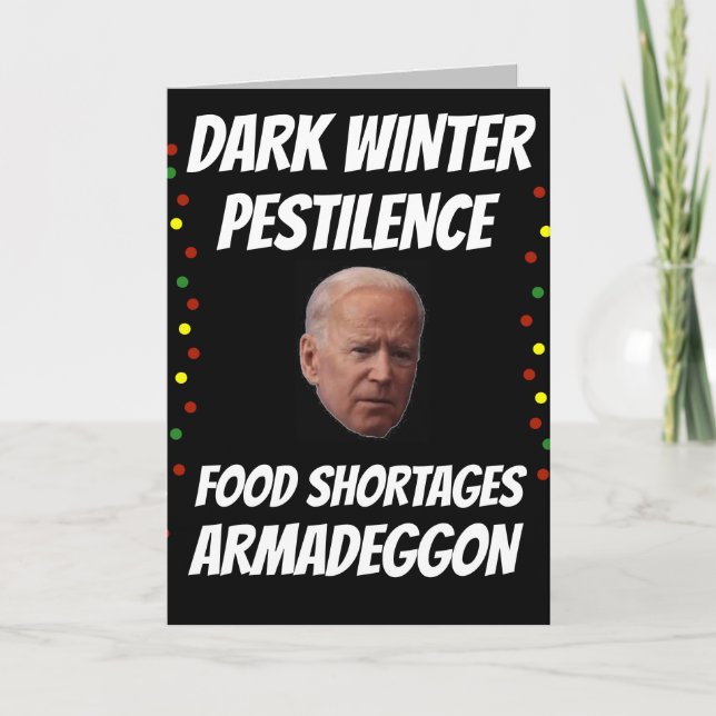 JOE BIDEN FUNNY CHRISTMAS CARD (Front)