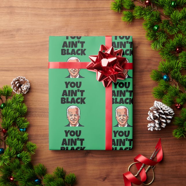 JOE BIDEN FUNNY CHRISTMAS WRAPPING PAPER (Holiday Gift)