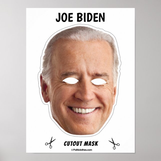 JOE BIDEN Halloween Mask Poster (Front)