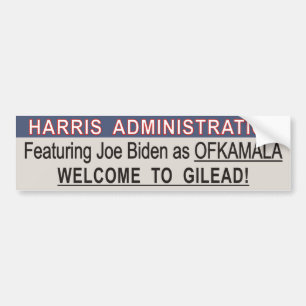 Joe Biden Handmaid Bumper Sticker - OFKAMALA