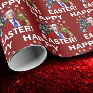 Joe Biden Happy Easter Wrapping Paper