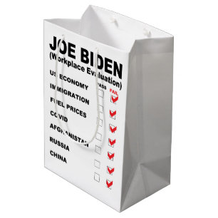 Joe Biden Job Evaluation Medium Gift Bag
