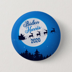 Joe Biden Kamala Harris 2020 Christmas 6 Cm Round Badge