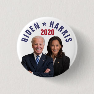 Joe Biden Kamala Harris 2020 President Vice Photos 3 Cm Round Badge