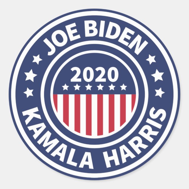 Joe Biden Kamala Harris 2020 Square Stickers (Front)