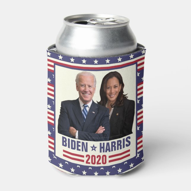 Joe Biden Kamala Harris 2020 US President Photo Can Cooler (Can Front)