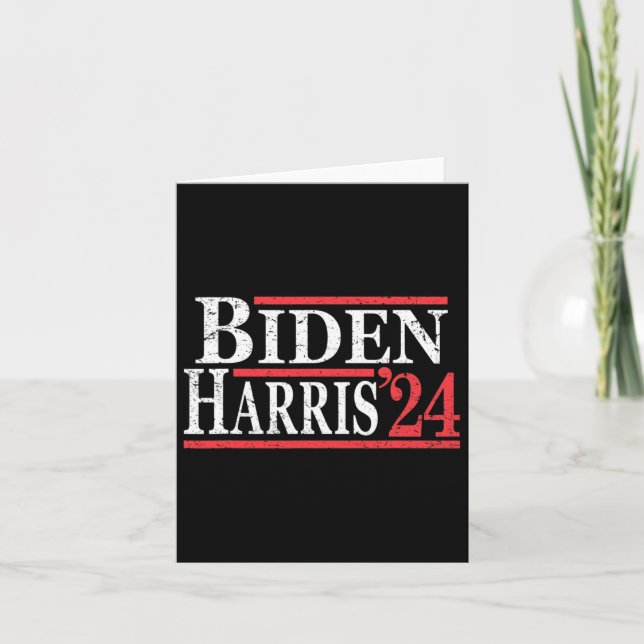 Joe Biden Kamala Harris 2024  Card (Front)