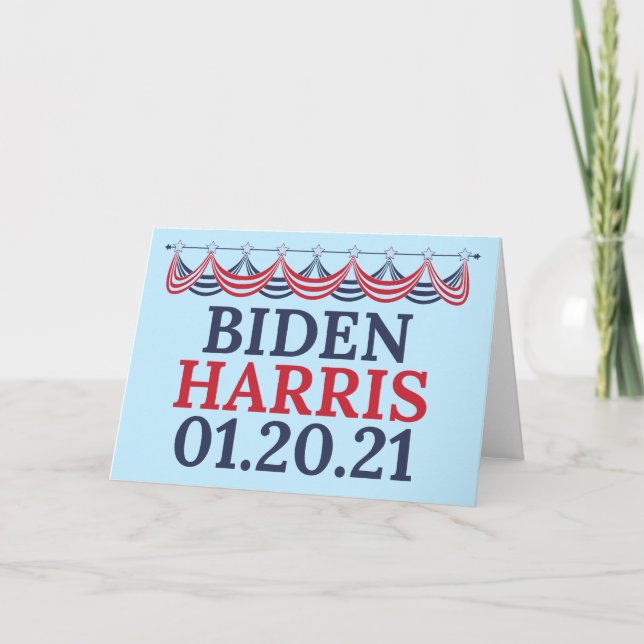 Joe Biden Kamala Harris Inauguration Day Card (Front)