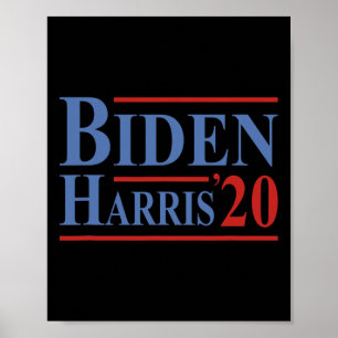Joe Biden Kamala Harris President Democrat Liberal Poster