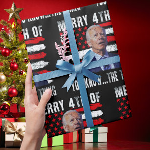 Joe Biden Merry 4th of You Know...The Thing Wrapping Paper