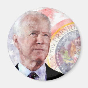 Joe Biden portrait, President of the United States Magnet