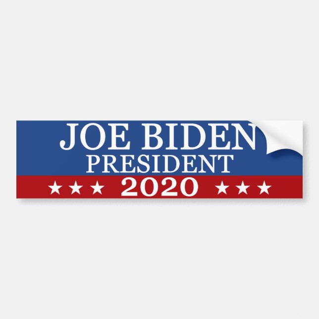 Joe Biden President 2020 Bumper Sticker (Front)