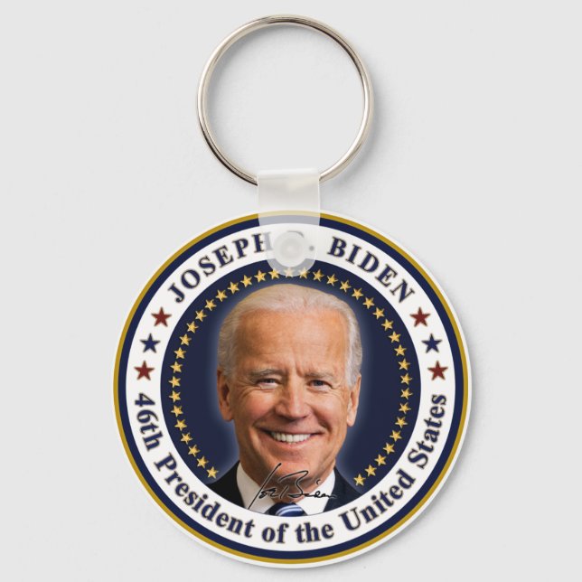 Joe Biden President Inauguration Day Souvenir Key Ring (Front)