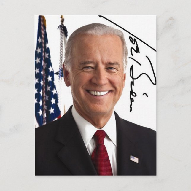 Joe Biden Signature Postcard (Front)