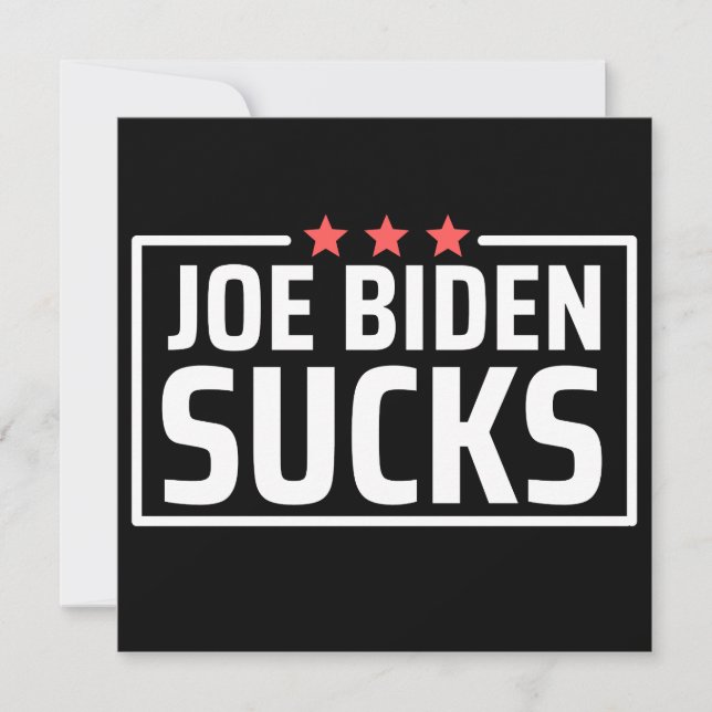 joe Biden Sucks Save The Date (Front)