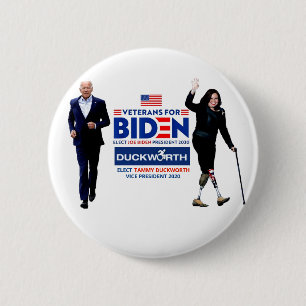 Joe Biden/ Tammy Duckworth 2020 6 Cm Round Badge