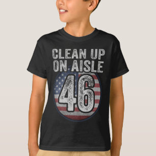 Joe Biden Trump 2024 Back America Clean Up On Aisl T-Shirt