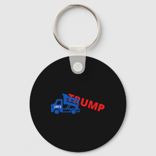 Joe Biden Trump Dump Truck  Key Ring
