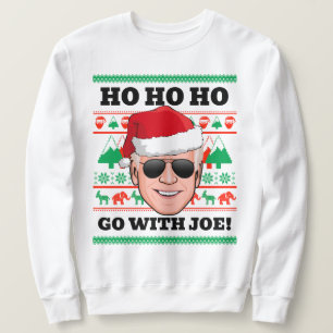 Joe Biden Ugly Christmas Sweater Go with Joe