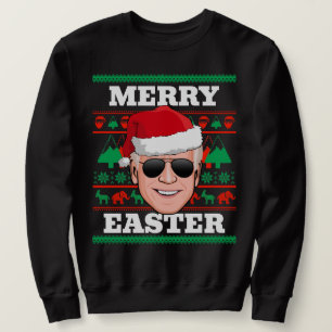 Joe Biden Ugly Christmas Sweater Merry Easter