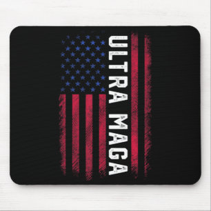 Joe Biden Ultra Maga Ultra Maga America Flag Mouse Pad