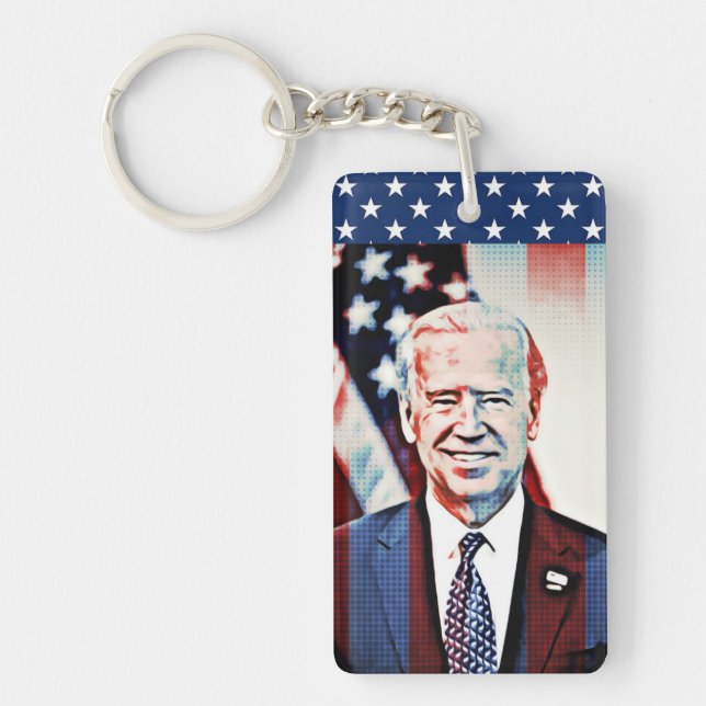 Joe Biden Vice President Democrat  Key Chain (Front)