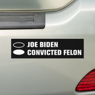 Joe Biden Vs Convicted Felon Ballot Paper Voting Bumper Sticker