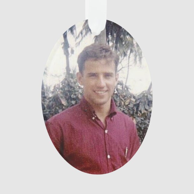 Joe Biden young hot stylised Ornament (Front)