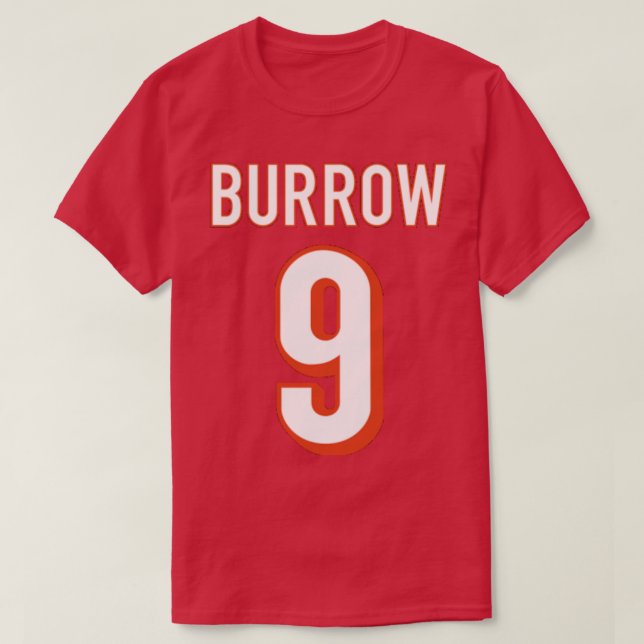 JOE BURROW 9 BENGALS CINCINNATI T-Shirt (Design Front)