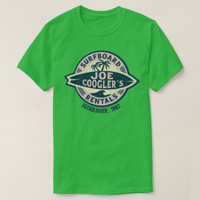 Joe Cooglers Surfboard Rentals TShirt (Design Front)