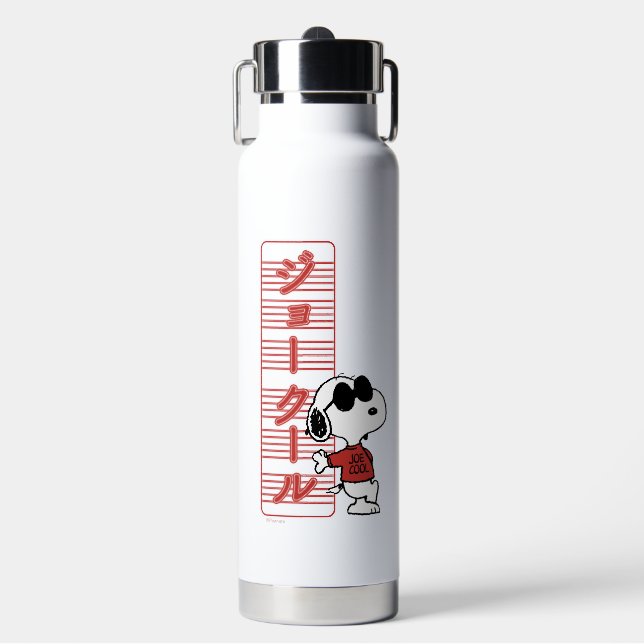 Joe Cool Japanese Neon Lights Water Bottle (Front)