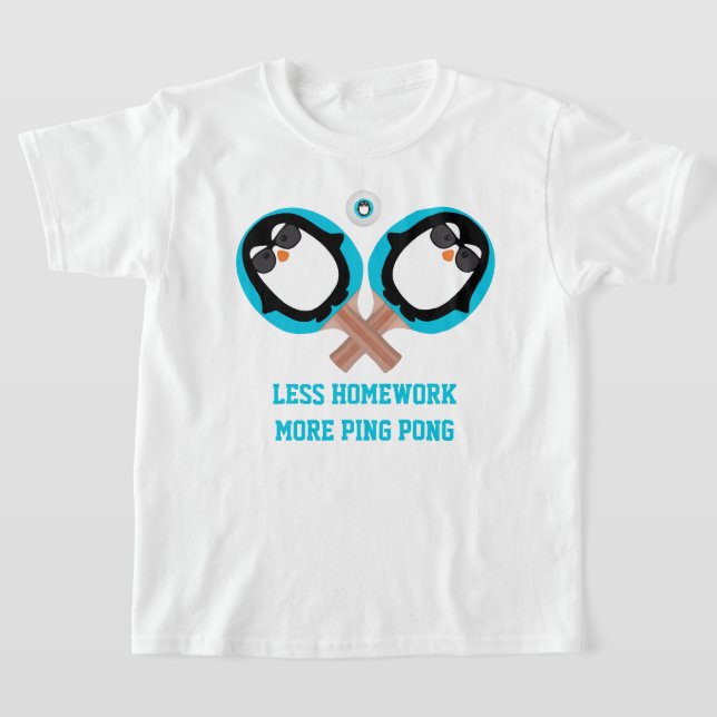 Joe Cool More Ping Pong T-Shirt (Laydown)