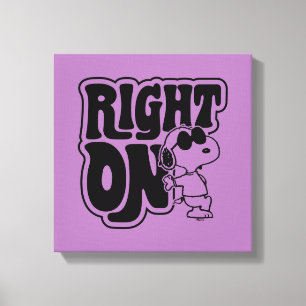 Joe Cool - Right On Canvas Print