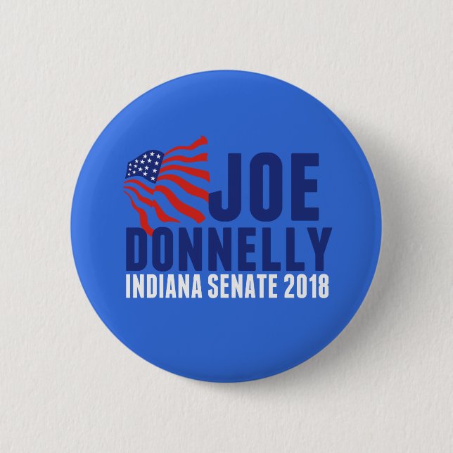 Joe Donnelly for Indiana Senate 2018 6 Cm Round Badge (Front)