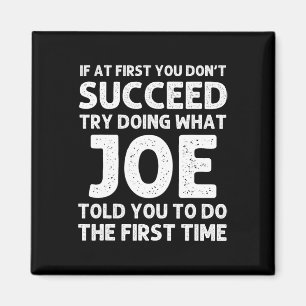 Joe Gift Name Personalised Birthday Funny Christma Magnet