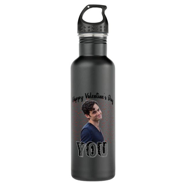 Joe Goldberg Happy Valentine_s day3 710 Ml Water Bottle (Front)