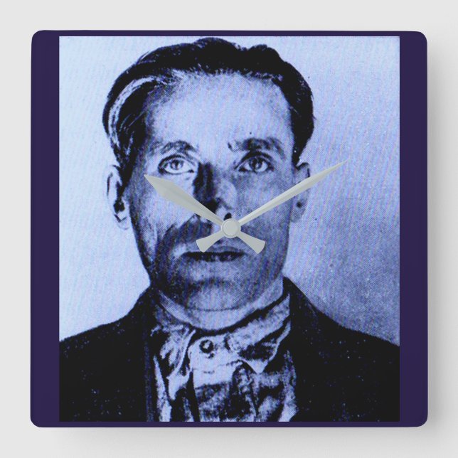 Joe Hill Square Wall Clock (Front)