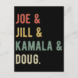 Joe & Jill & Kamala & Doug I Postcard