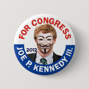 Joe Kennedy Anonymous Occupy 6 Cm Round Badge