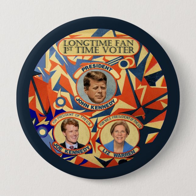 Joe Kennedy for President 2016 10 Cm Round Badge (Front)