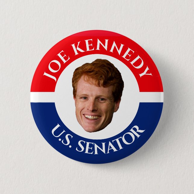 Joe Kennedy for Senator 6 Cm Round Badge (Front)