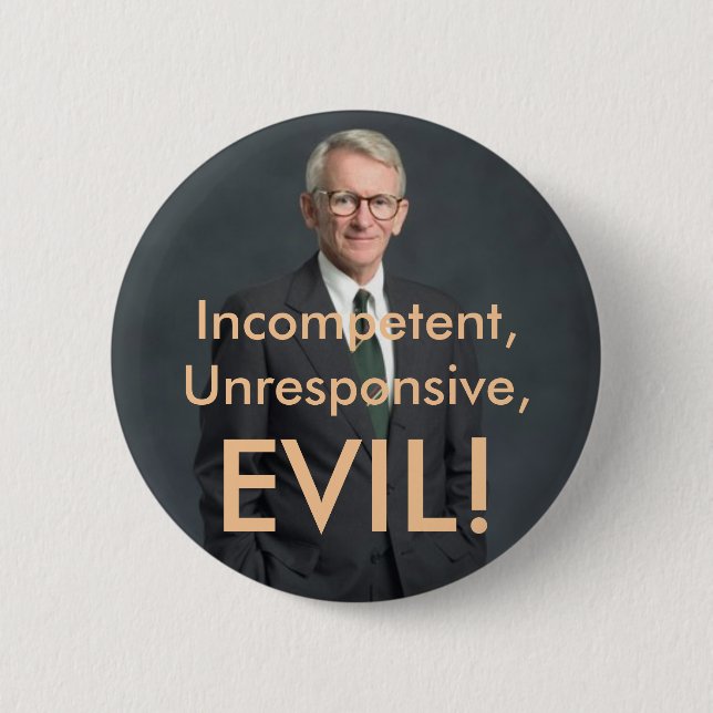 joe riley, Evil! - Customised - Customised 6 Cm Round Badge (Front)