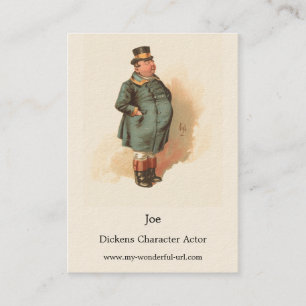 Joe (The Fat Boy) Kyd, Dickens The Pickwick Papers Business Card