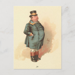 Joe (The Fat Boy) Kyd, Dickens The Pickwick Papers Postcard