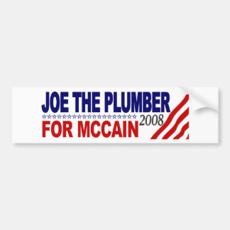Joe the Plumber for McCain Bumper Sticker