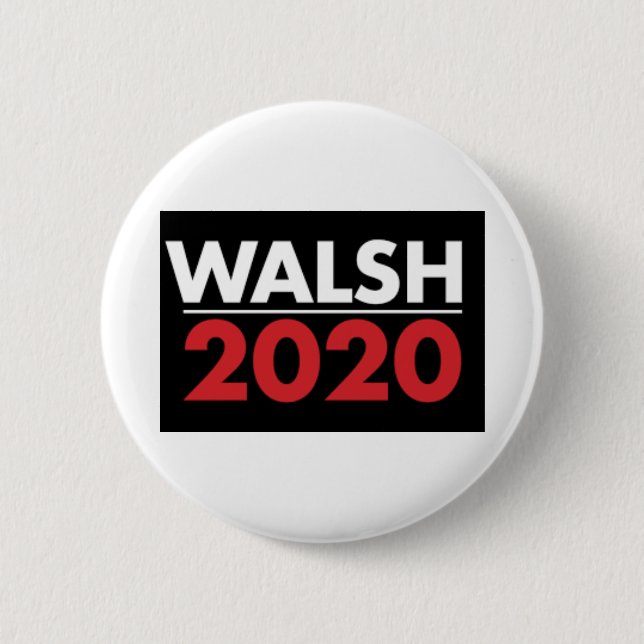 Joe Walsh for President 2020 6 Cm Round Badge (Front)