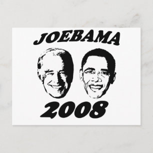 Joebama black postcard